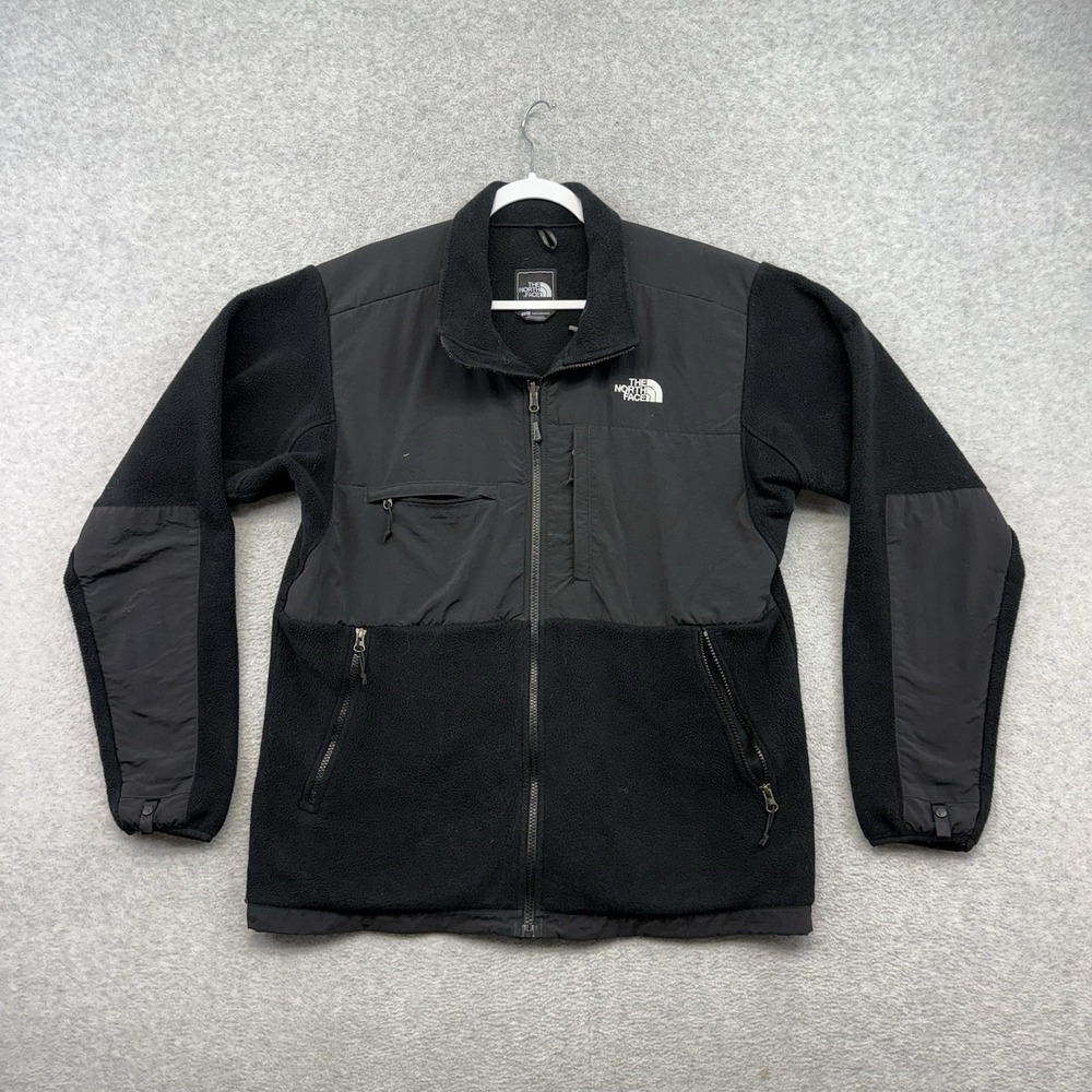 The North Face Denali Jacket Mens Large Black Fleece Full Zip Polartec Winter